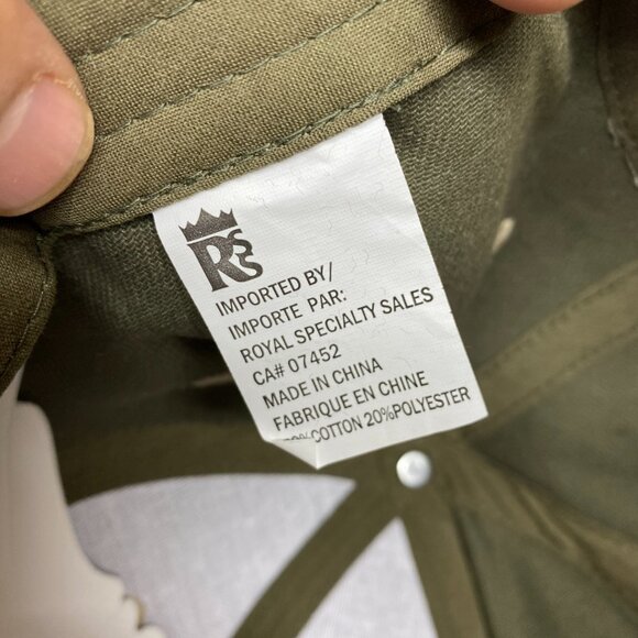 Canada Hat Cap Strap Back Olive Green Brown Embroidered Maple Leaf Canadian - Picture 8 of 8